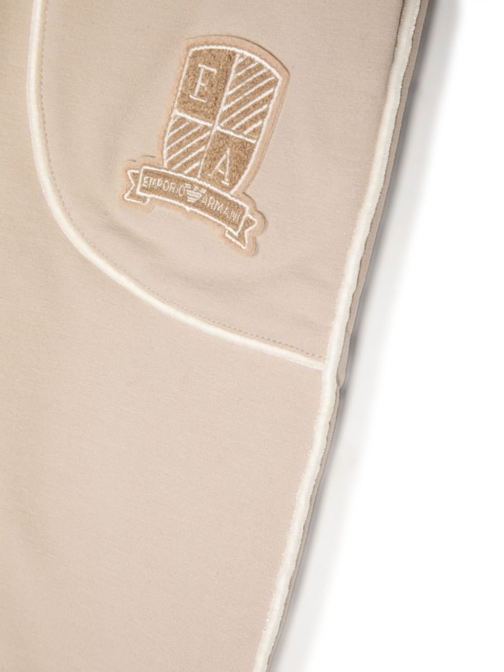 Emporio Armani Kids Shorts met logopatch Beige