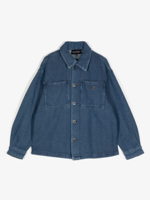 Emporio Armani Kids 데님 셔츠