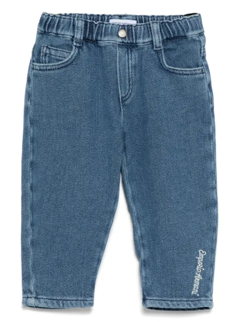 Emporio Armani Kids logo-embroidered jeans