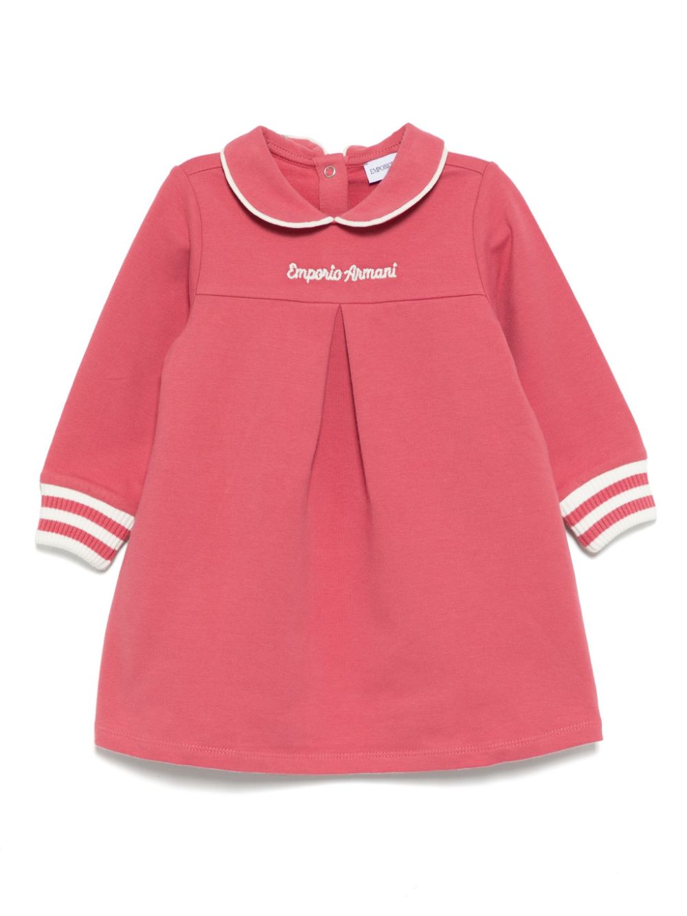 Emporio Armani Kids logo-embroidered dress - Pink