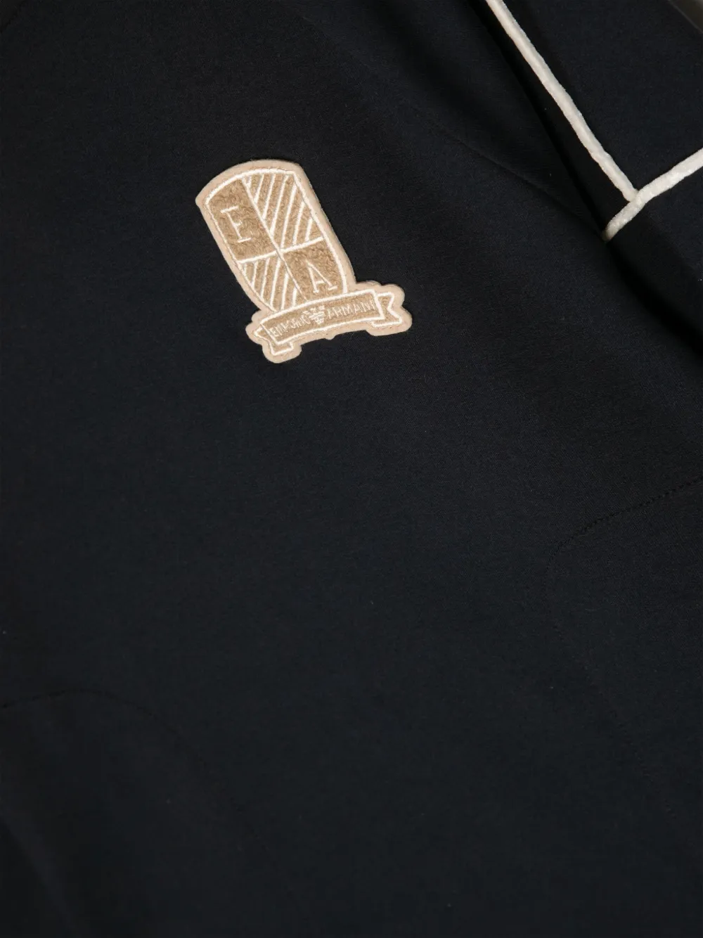 Emporio Armani Kids Sweater met patch Zwart