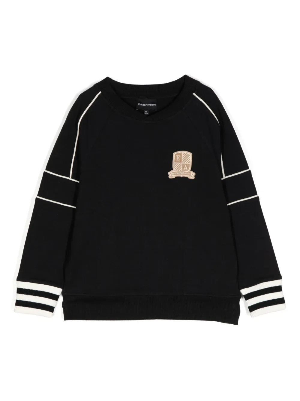 Emporio Ar i Kids Sweater met patch Zwart
