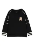 Emporio Armani Kids patch sweatshirt - Black