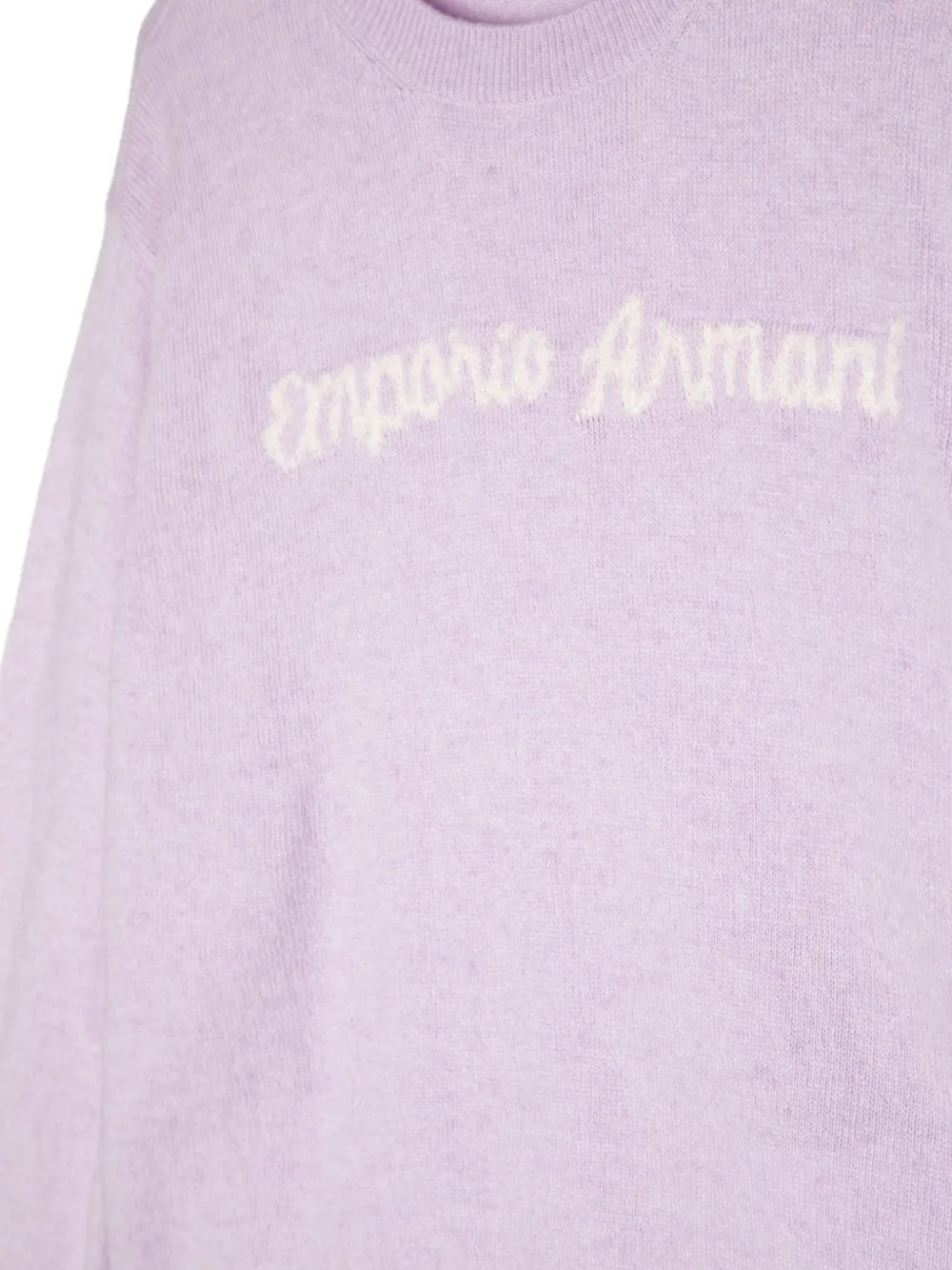 Emporio Armani Kids Trui met logo Paars