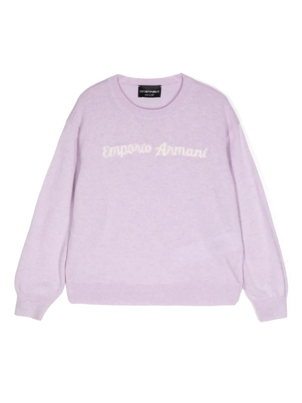 Emporio Ar i Kids Trui met logo Paars