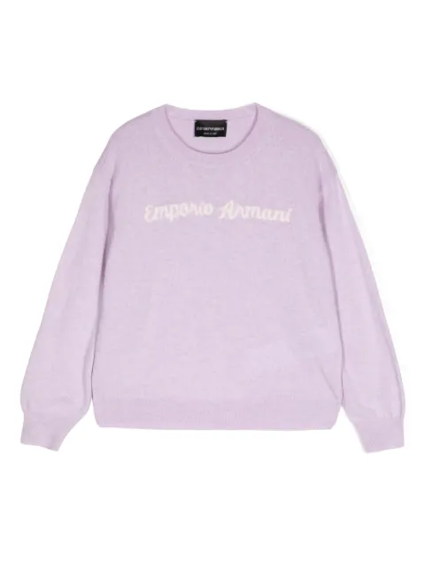 Emporio Armani Kids كنزة بشعار الماركة