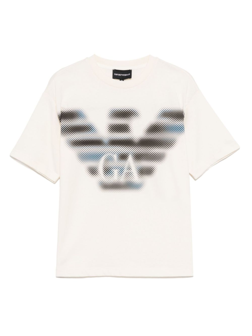 Emporio Armani Kids logo-print T-shirt - Neutrals