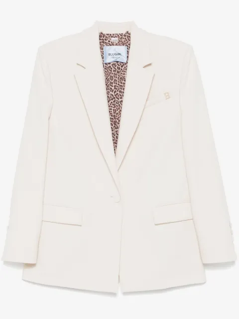 Blugirl logo-plaque blazer