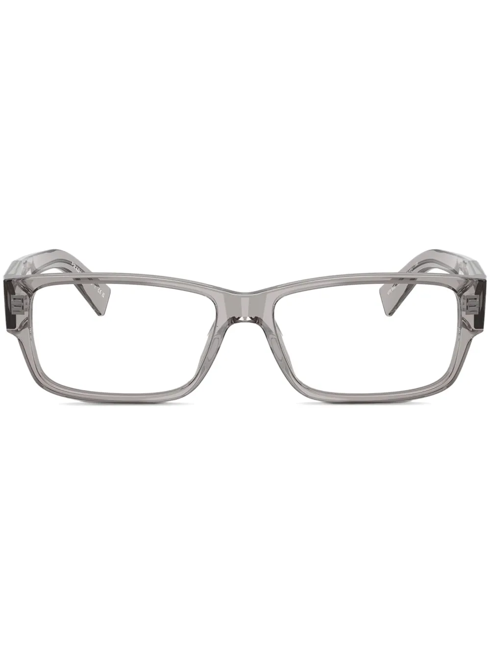 Prada Eyewear rectangle frame glasses | Grey | Image 1