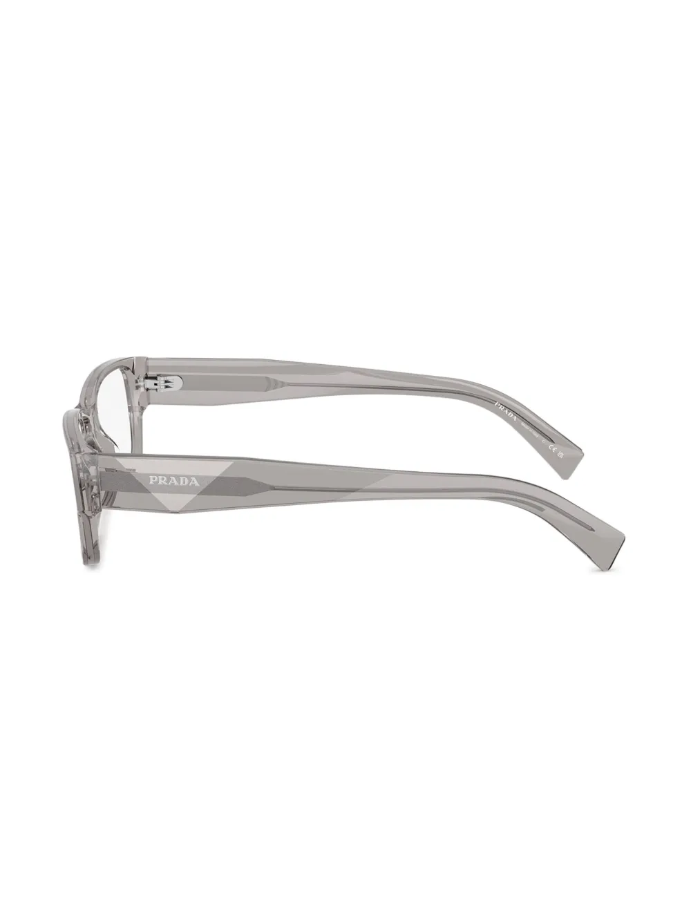 Prada Rectangle Frame Glasses In Grey