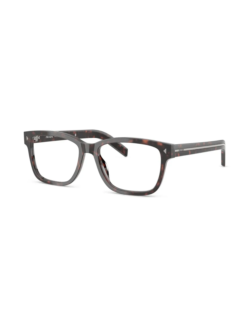 Prada Eyewear Bril met vierkant montuur - Bruin