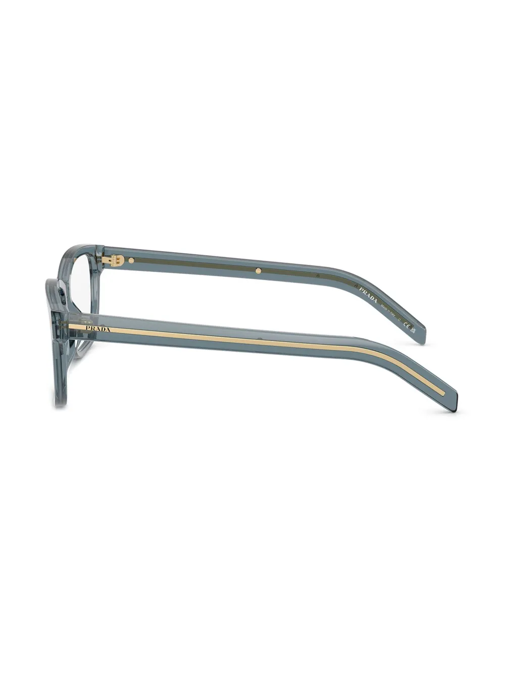Shop Prada Square-frame Glasses In Blue