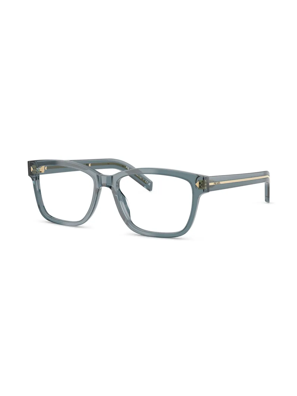 Prada Eyewear Bril met vierkant montuur - Blauw