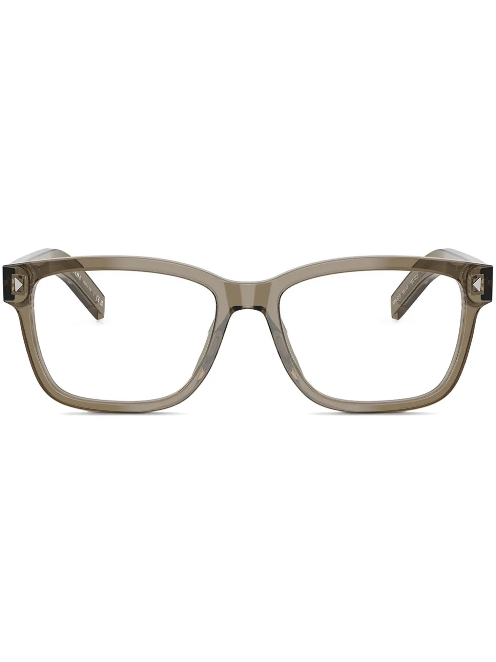 Prada Eyewear Bril met vierkant montuur Bruin