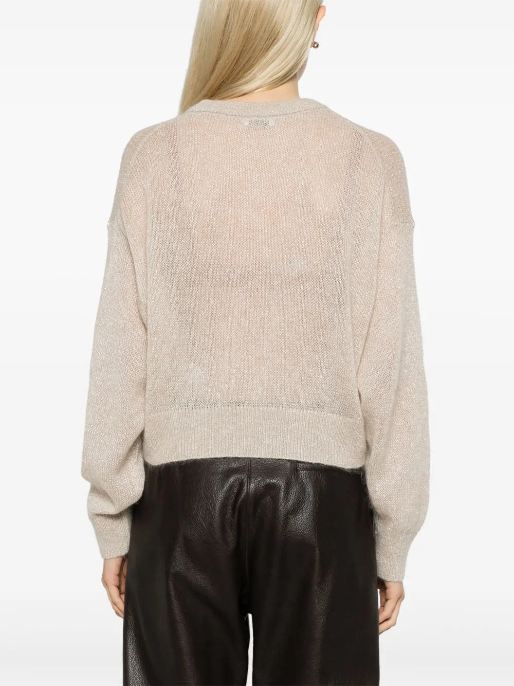 Brunello Cucinelli Gestreepte trui Beige