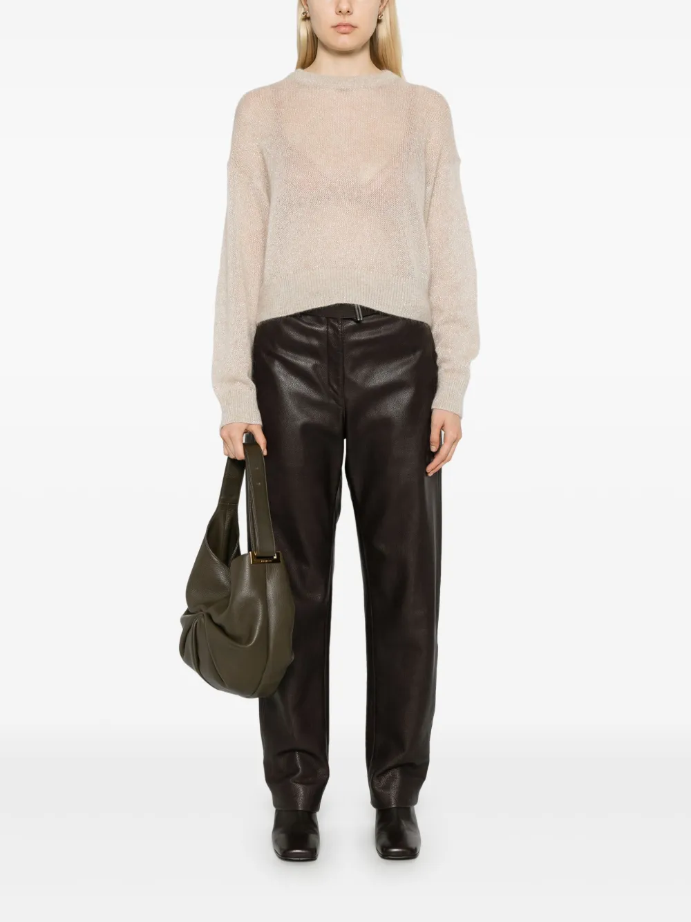Brunello Cucinelli metallic-thread sweater | Jumpers | Image 2