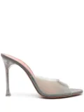 Amina Muaddi 105mm Alexa Glass mules - Grey