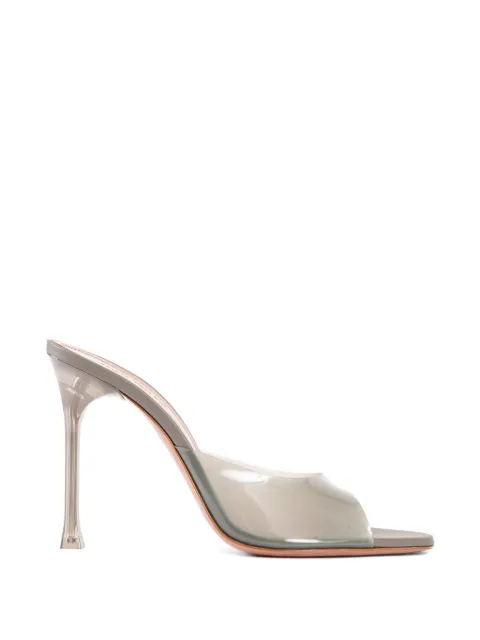Amina Muaddi mules Alexa Glass con tacón de 105mm