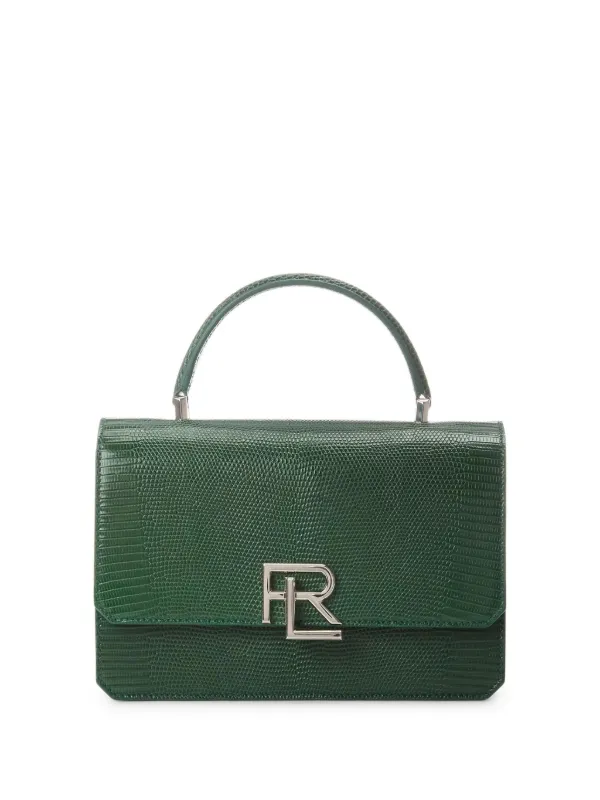 Ralph Lauren Collection Small Lizard Cross Body Bag in Green