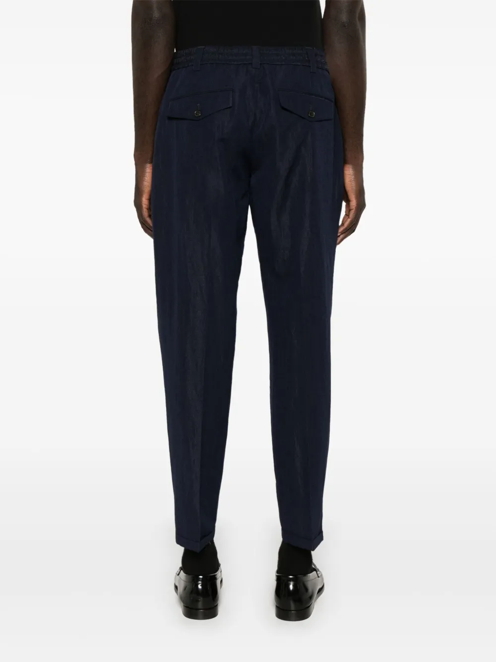 PT Torino Broek met toelopende pijpen Blauw