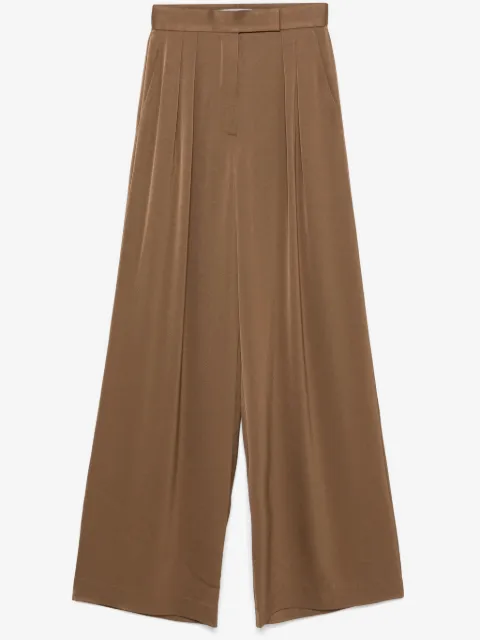 Alex Perry double-pleat satin trousers