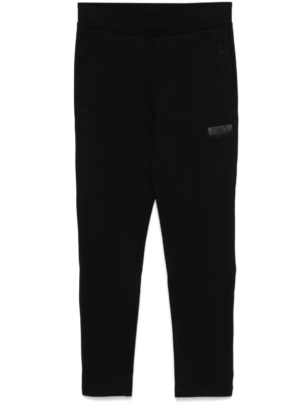 Ea7 Emporio Armani Pants Con Parche Del Logo Negro FARFETCH EC