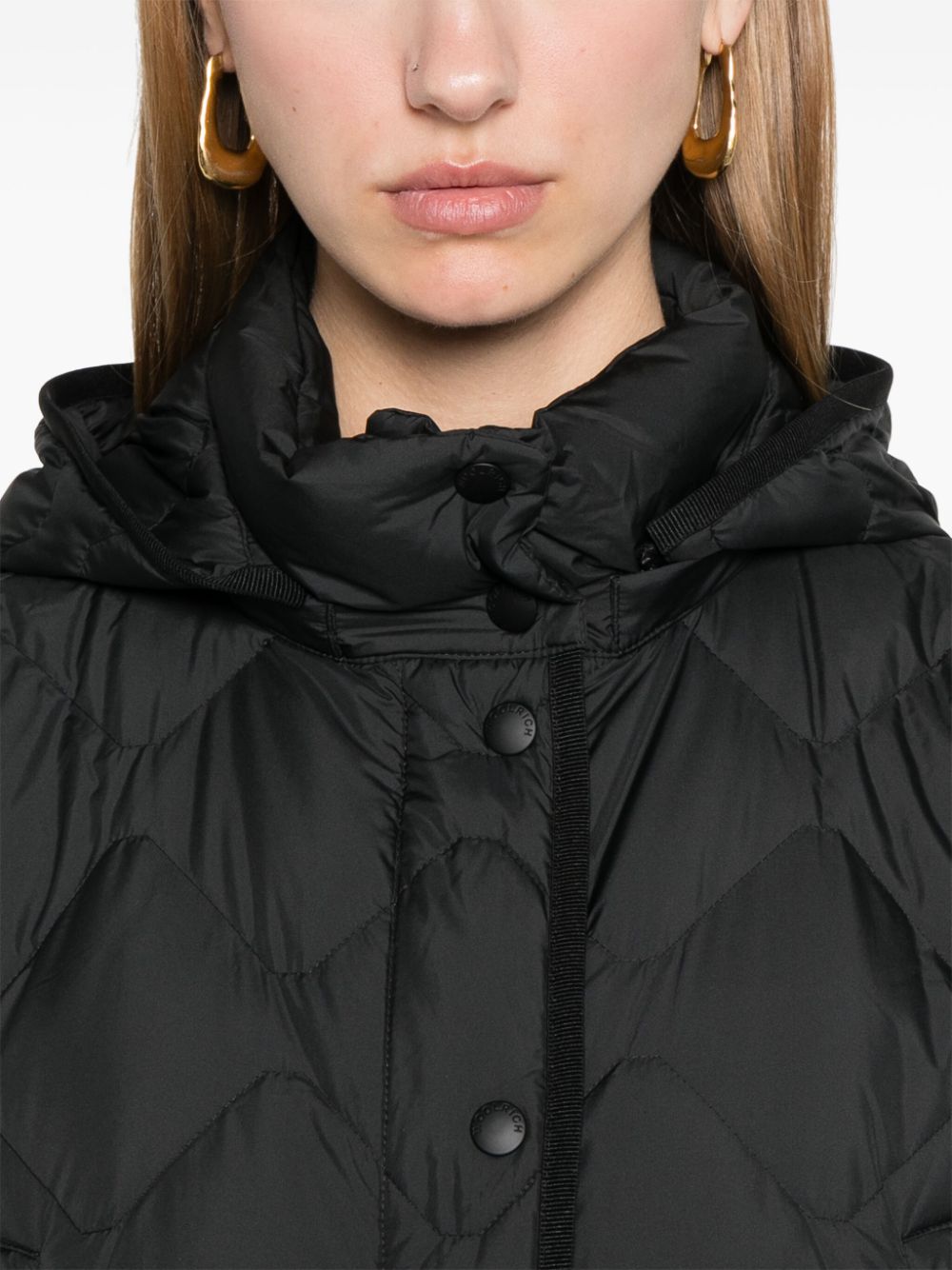 Shop Woolrich Heritage Cape Coat In Black