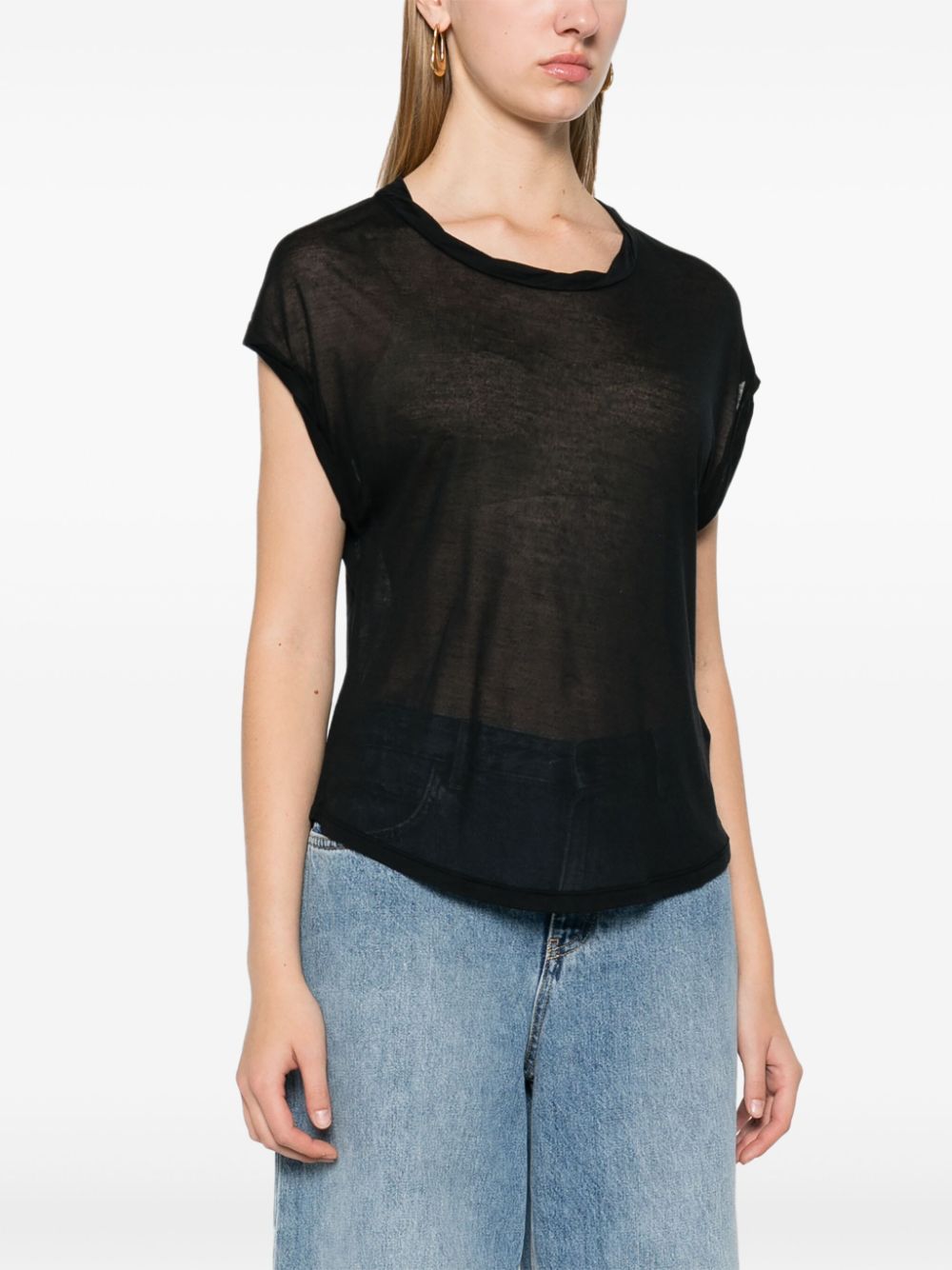 MAJESTIC SEMI-SHEER T-SHIRT 