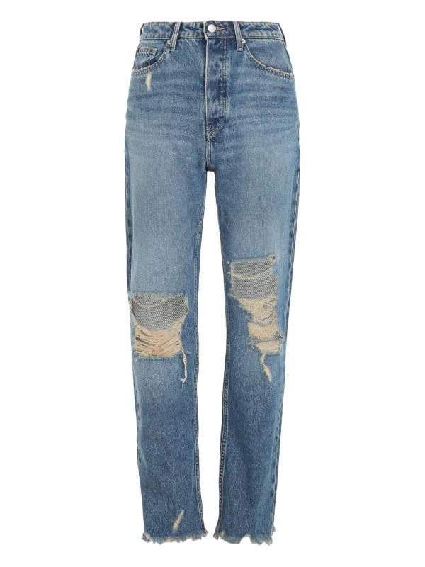Tommy Hilfiger Ripped Detailing Jeans Blue FARFETCH IN