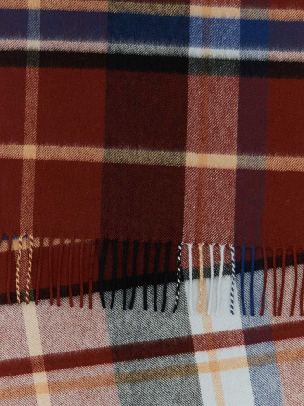 Johnstons of Elgin Sjaal met tartan ruit - Rood