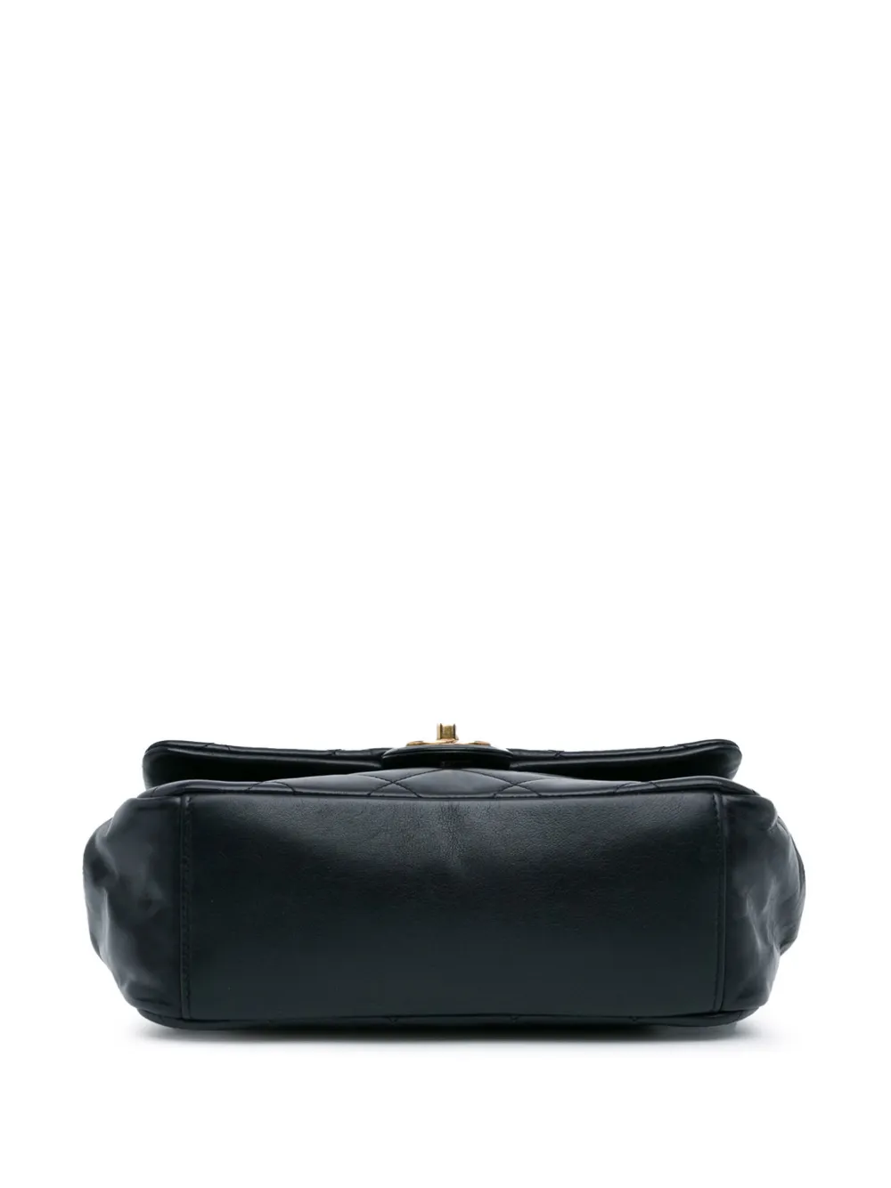 2016 2017 Small Lambskin Gold Bar Top Handle Flap satchel