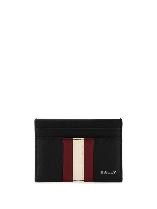 Porte-cartes en cuir à logo imprimé - Bally - Modalova