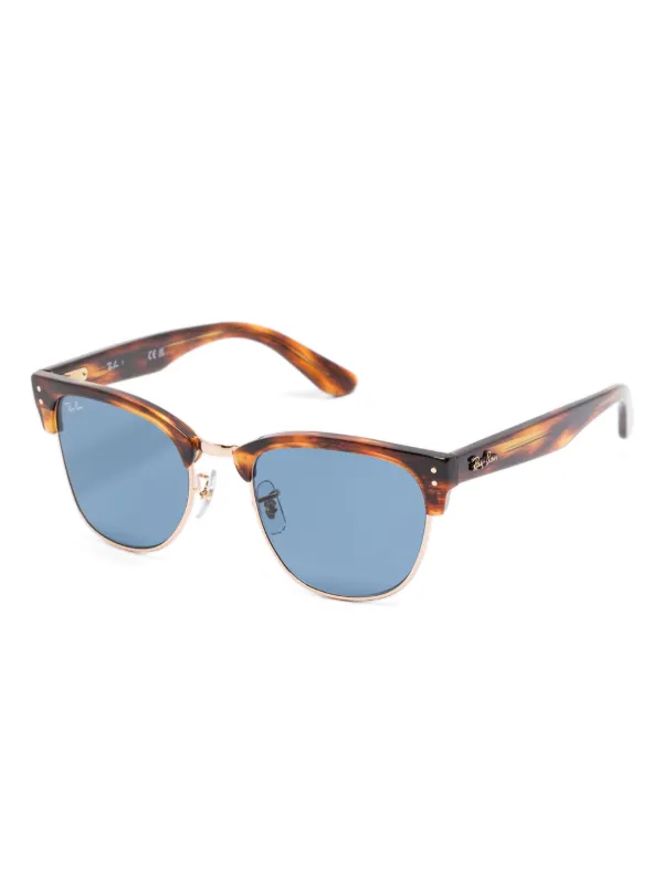 Ray-Ban Clubmaster Reverse quare-frame Sunglasses | Brown | FARFETCH