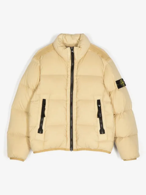 Stone Island Junior Compass-badge down jacket