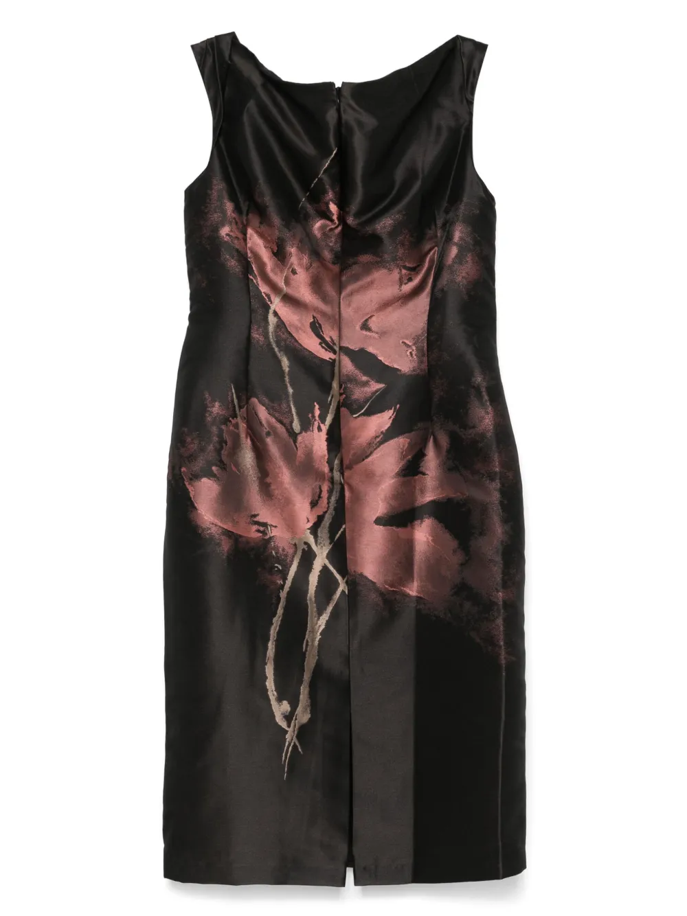 Talbot Runhof Midi-jurk met bloemenprint - Zwart
