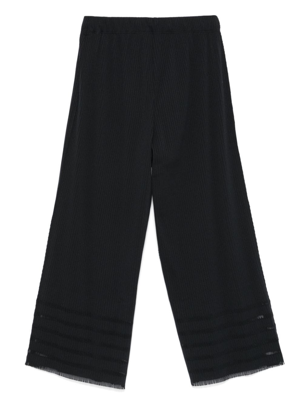 Pleats Please Issey Miyake Plissé broek - Zwart