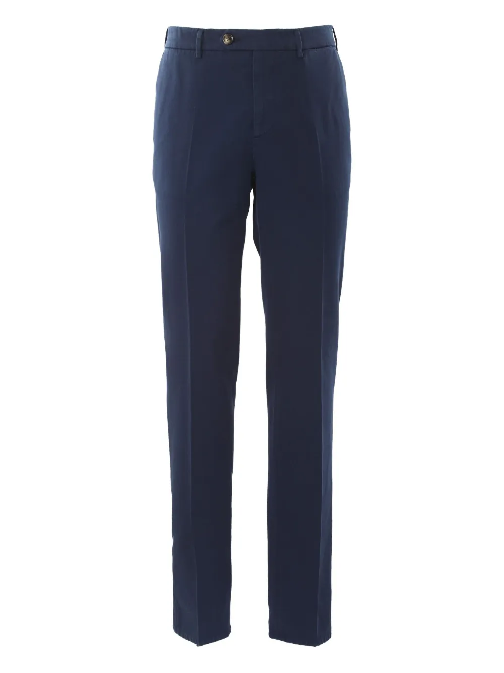Brunello Cucinelli button-fly cotton trousers | Blue | Image 1