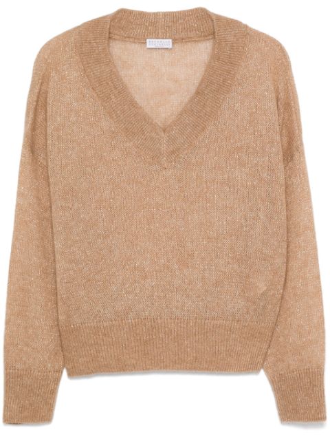 Brunello Cucinelli metallic-thread sweater Women