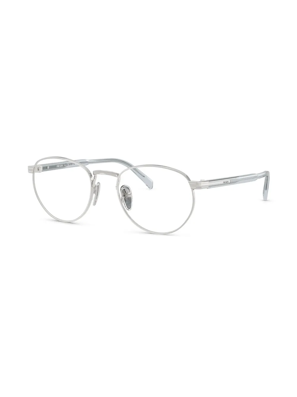 Prada Eyewear Bril met rond montuur - Zilver