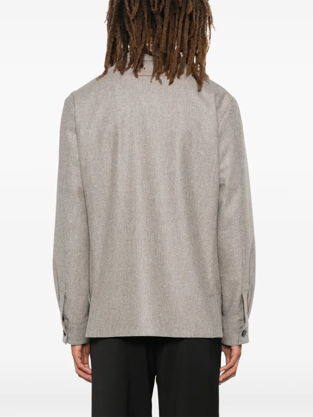 Zegna Alpe shirtjack Grijs