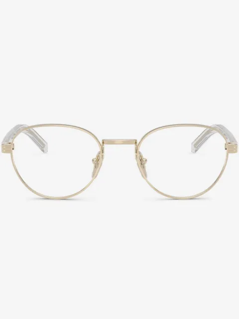 Prada Eyewear round frame glasses