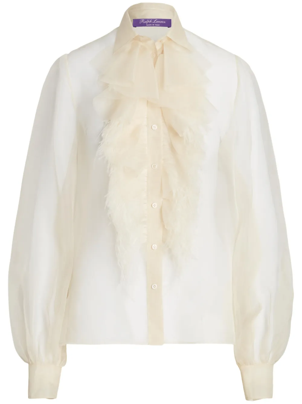 POLO RALPH LAUREN ORGANZA LONG-SLEEVE SHIRT