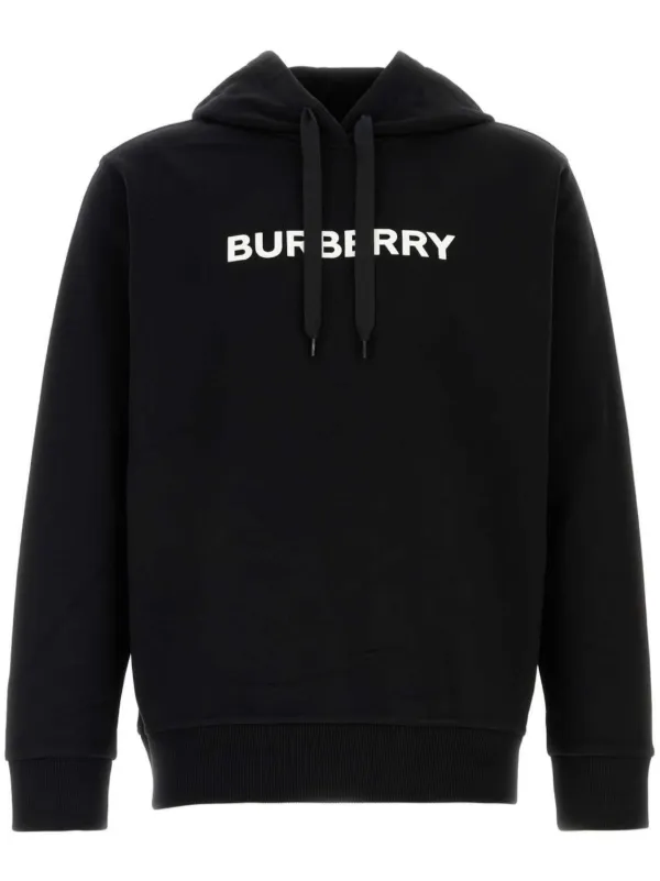 Burberry logo-print Hoodie | Black | FARFETCH