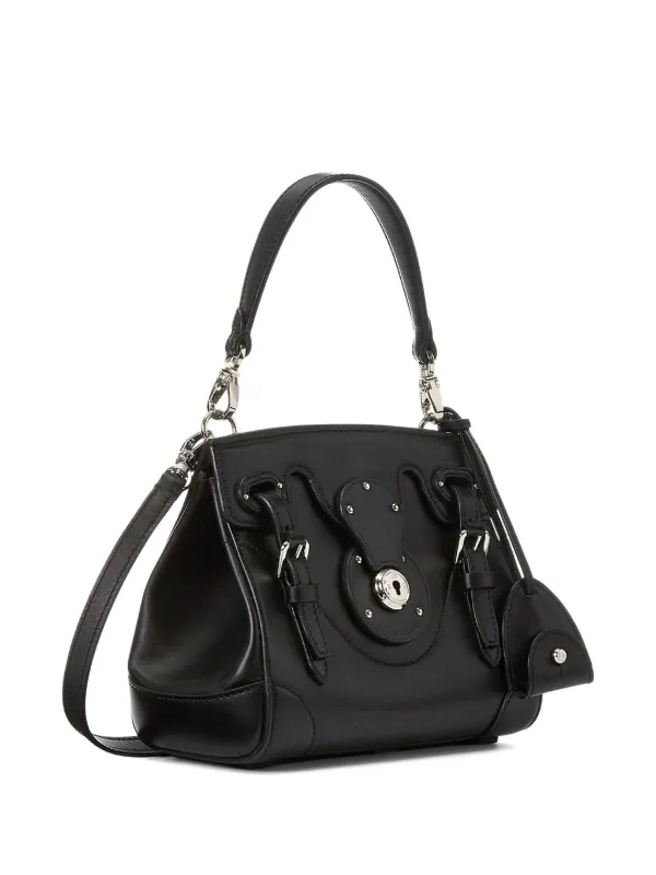 Ralph Lauren Collection Small Ricky Satchel Bag Black FARFETCH IN