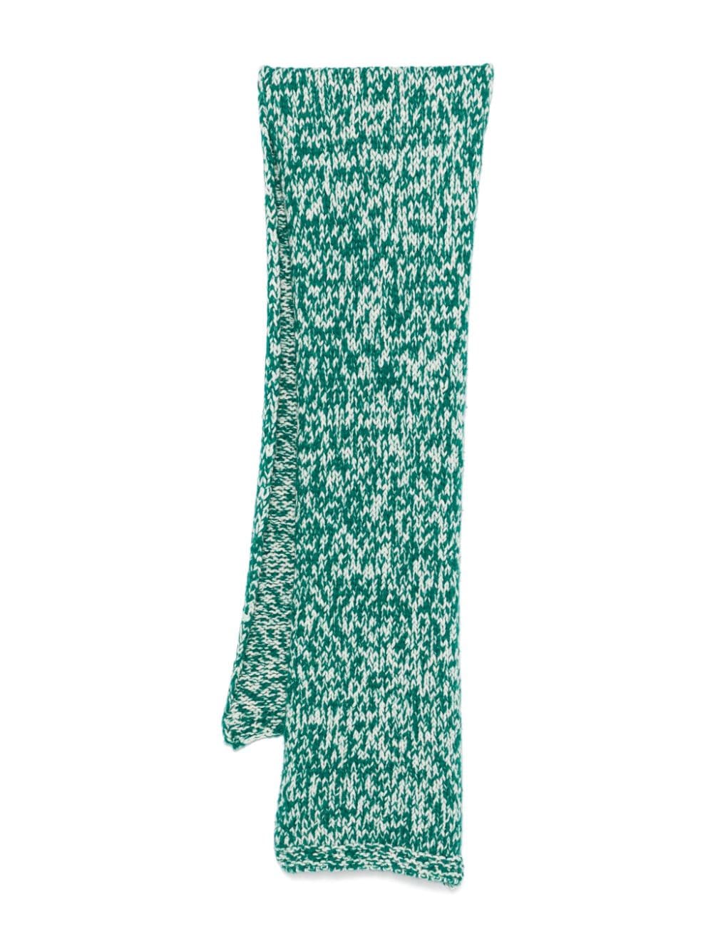 Tela marl-knit scarf - Verde