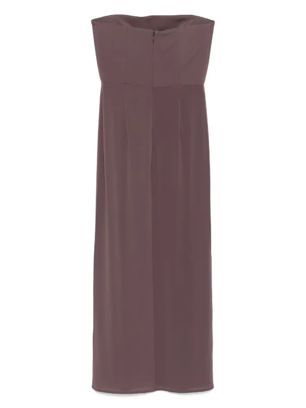 alex perry brown dress Ruched embellished jersey gown in brown - Alex Perry