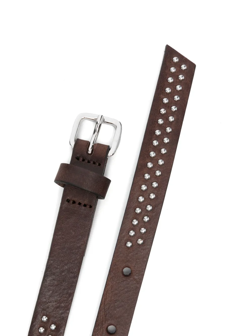 Tela Riem met studs - Bruin