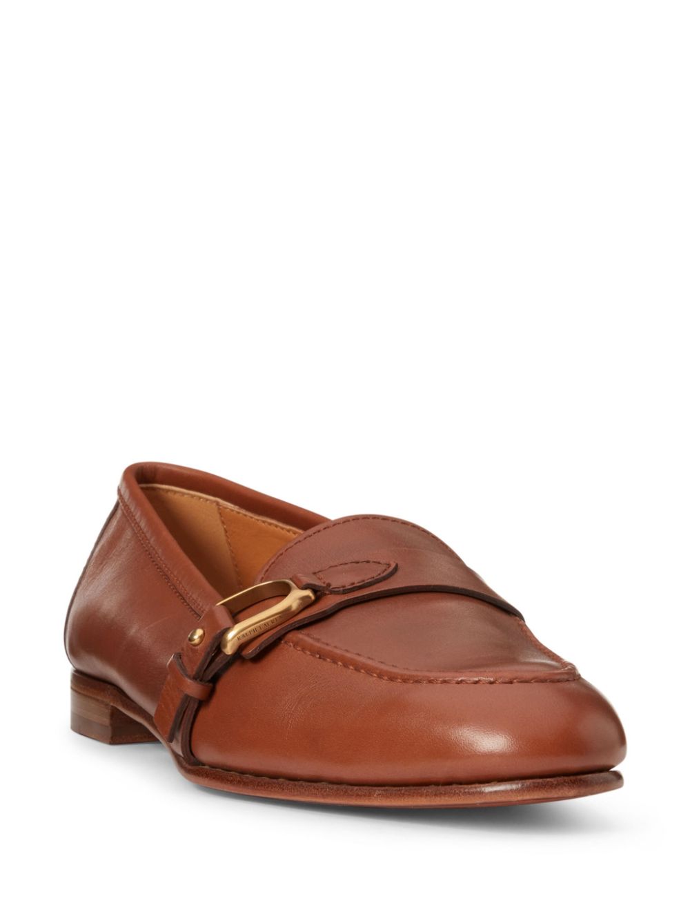 Ralph Lauren Collection Audrey leren loafers - Bruin