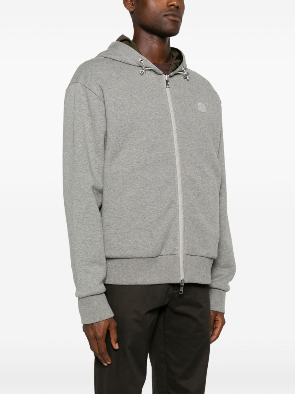 Shop Moncler Zip-up Track Jacket In Grey