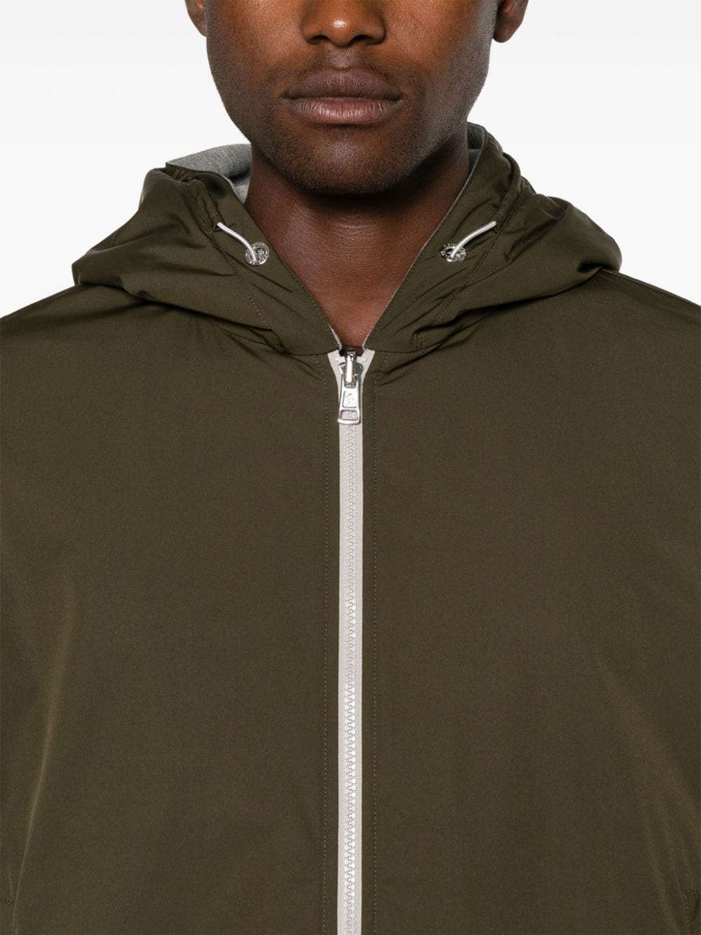 Shop Moncler Zip-up Track Jacket In Grey